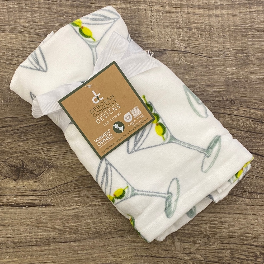 Deborah Connolly Designs Martini Print small  Towel